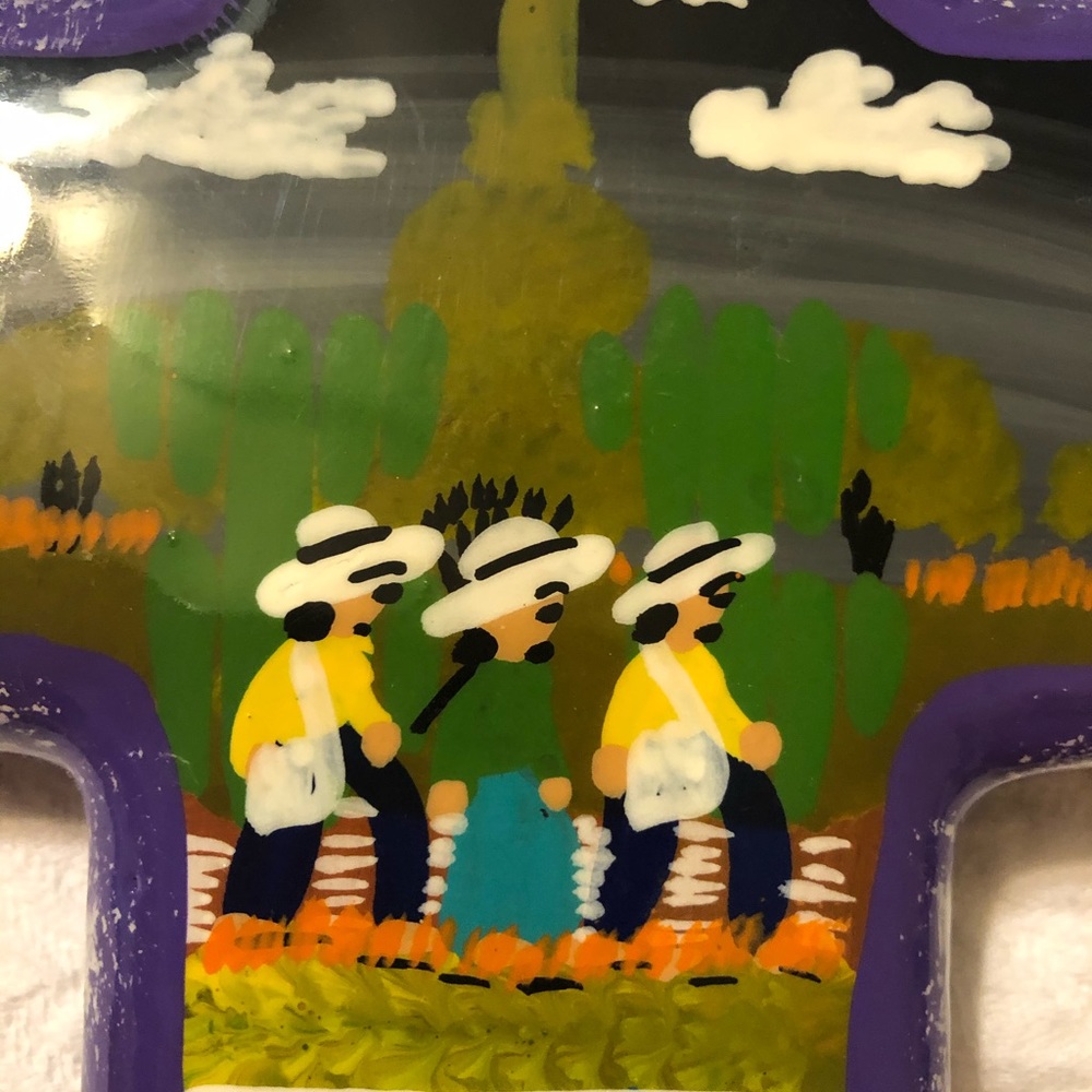 Ceramic wall hanging cross. Made of ceramic clay - Picture 3 of 7